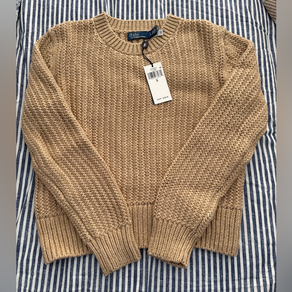 Polo by Ralph Lauren Tan Knit Sweater